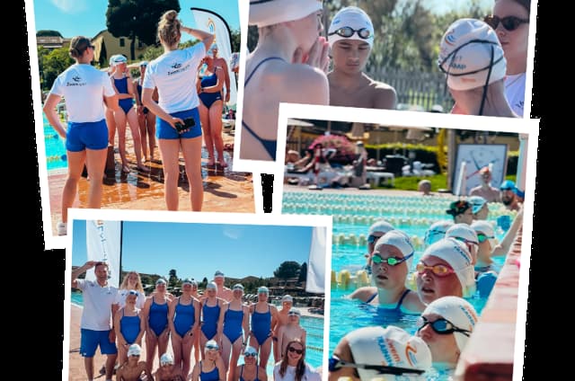 Athletes from different clubs on camp together